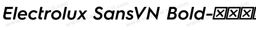 Electrolux SansVN Bold字体转换
